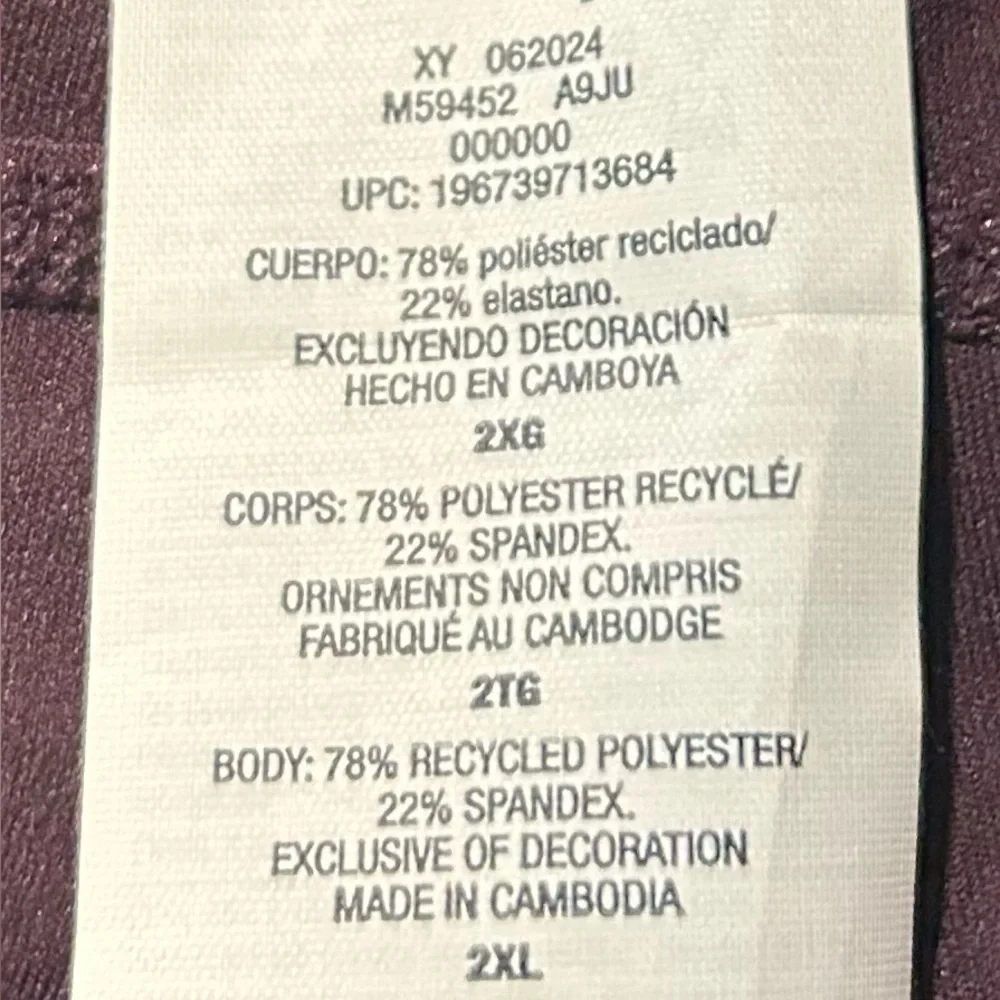 Champion Women’s Black Soft Touch Flare Leggings Burgundy Size 2XL. NWT - Picture 10 of 11